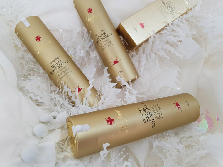 ke-chống nắng dưỡng trắng da larian